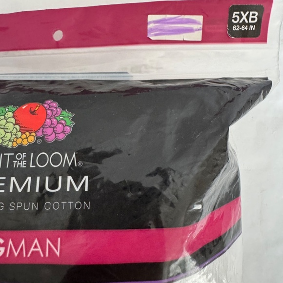 Fruit Of The Loom Premium Bigman 3 A-Shirts Tag Free Tank Undershirts 5XB 62-64 - Picture 9 of 9
